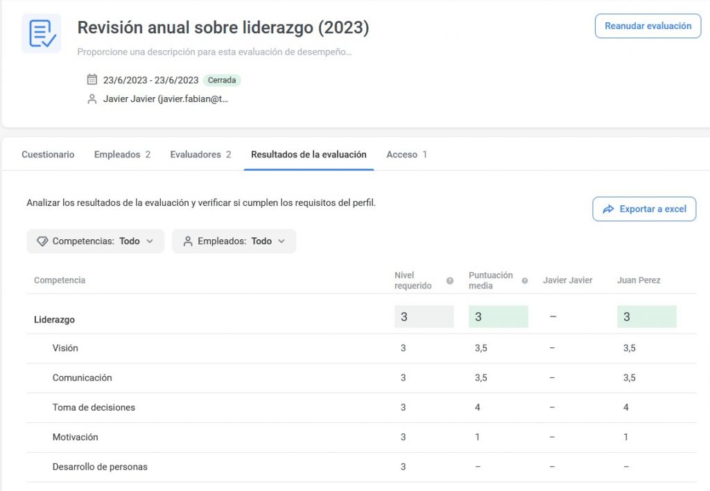 Matriz de Habilidades en iSpring Learn